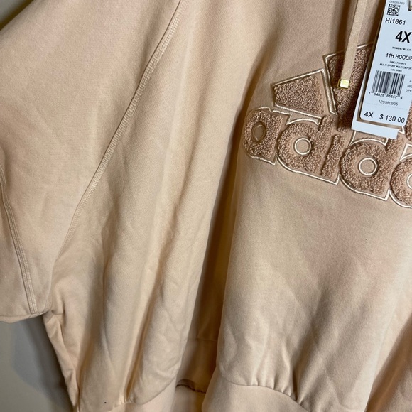 NWT Adidas X 11 Honore Halo Blush Loose Fit Hoodie Plus Size 4X - Picture 2 of 5